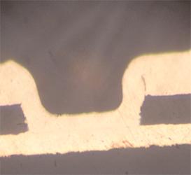 經(jīng)處理沉鍍銅后的HDI板-普樂(lè)斯等離子處理系統(tǒng)