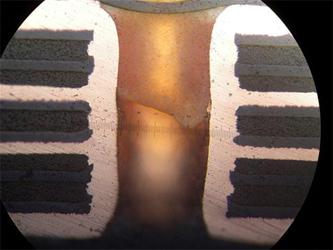 等離子除膠后PTH的切片-普樂(lè)斯等離子處理系統(tǒng)