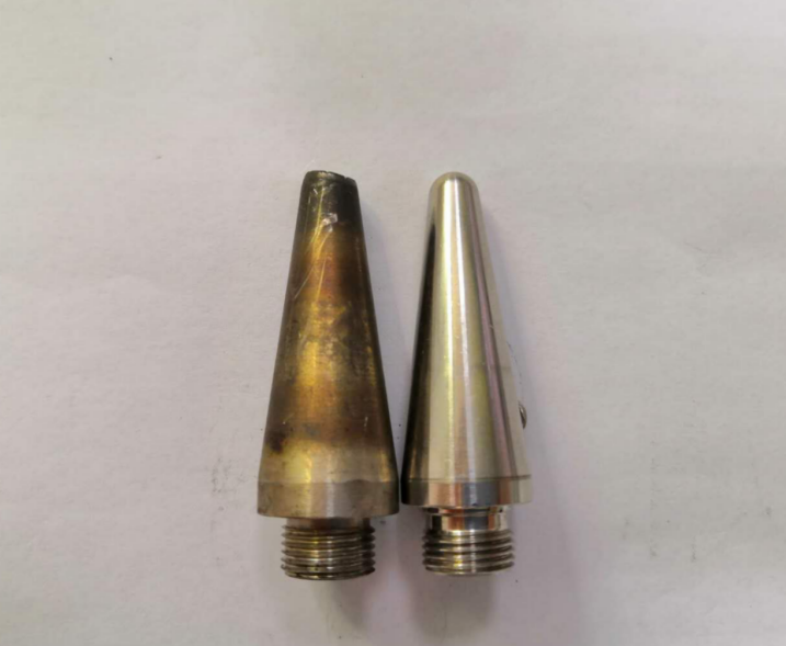 大氣射流型等離子清洗機(jī)新舊內(nèi)電極-昆山普樂(lè)斯等離子清洗機(jī)