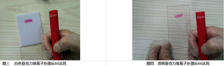 亞克力材料經(jīng)等離子清洗設(shè)備處理后達(dá)因值-普樂(lè)斯等離子清洗機(jī)